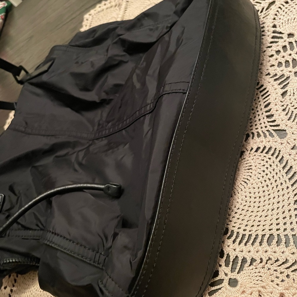 Burberry Black Nylon Tote with Leather Handles - Picture 7 of 7